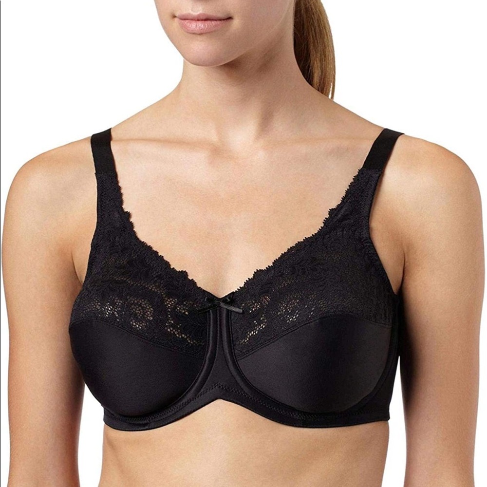 Lilyette Women's Microfiber Minimizer          Size: 36DDD Black.